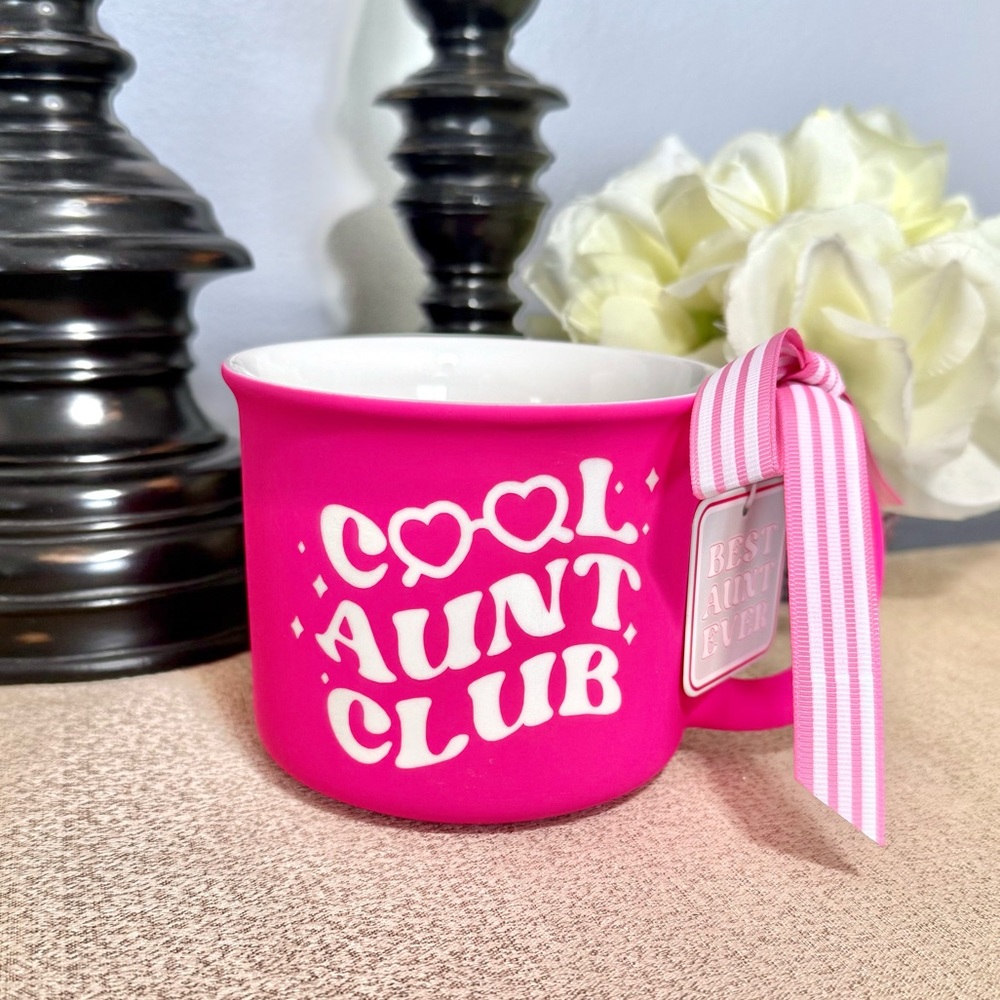 NWT Cool Aunt Club Soft Touch Ceramic Mug